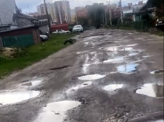 Рязанцы пожаловались на дорогу с «лунным» ландшафтом в Семчине