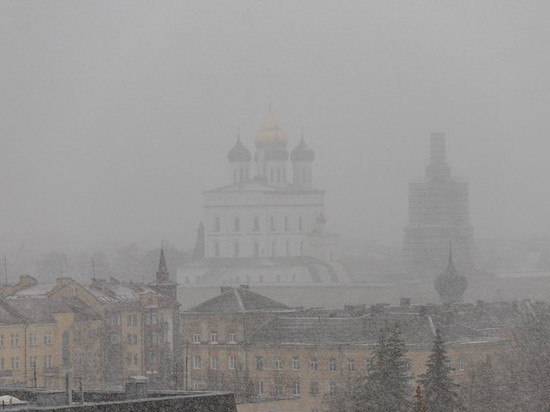 Мокрый снег пройдёт в Псковской области в понедельник