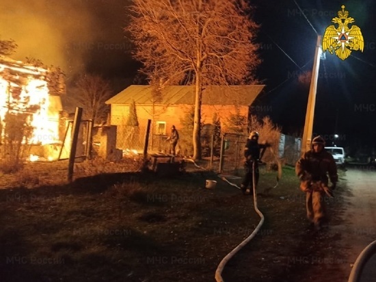 Мужчина погиб на пожаре дома под Калугой