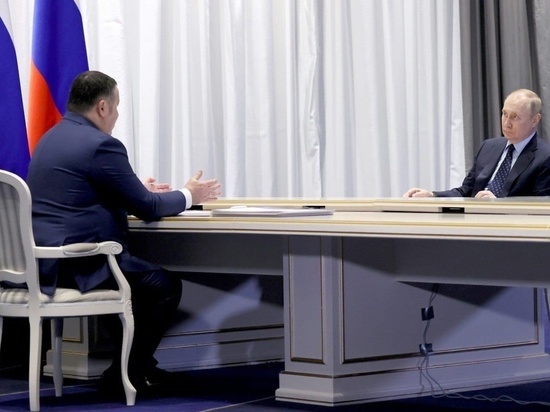 Владимир Путин провел встречу с губернатором Тверской области Игорем Руденей