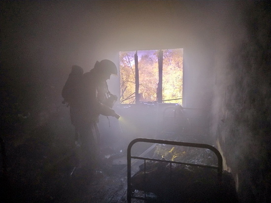 В Рославльском районе на пожаре есть пострадавший