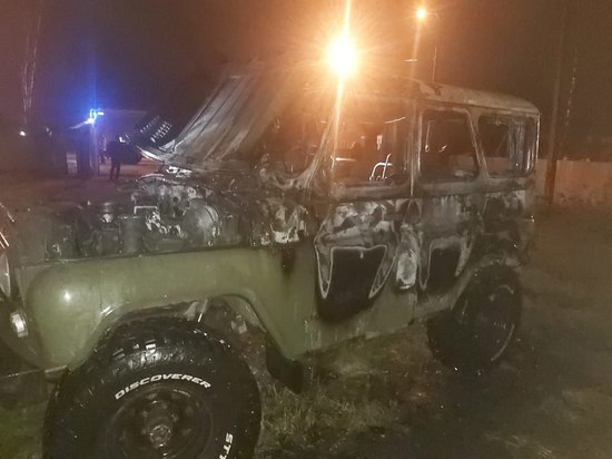 Человек заживо сгорел в легковушке в деревне Трубичино