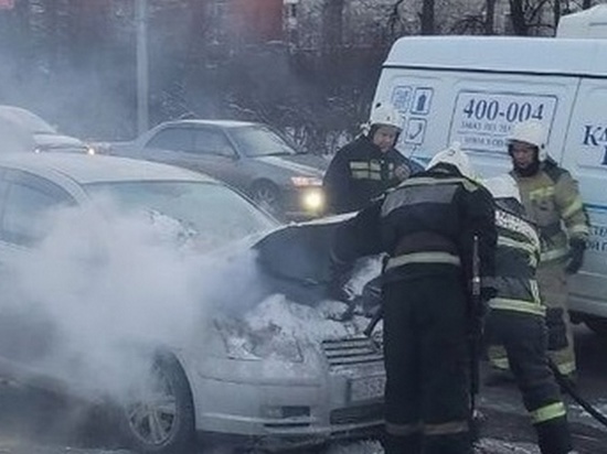 Салон иномарки частично выгорел в Томске 9 ноября