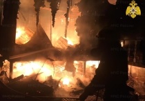 Жилой дом сгорел в деревне под Калугой