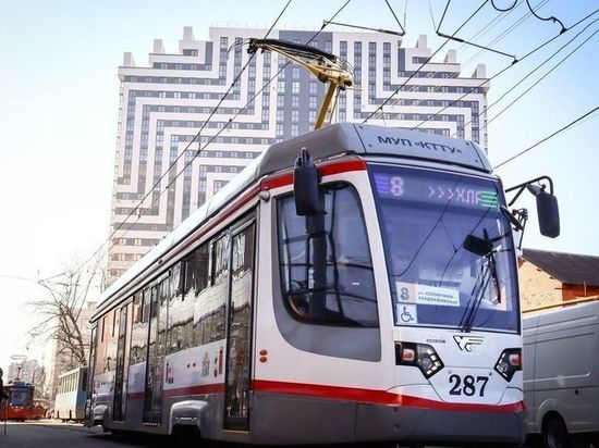 Два трамвайных маршрута в Краснодаре временно изменят маршрут движения