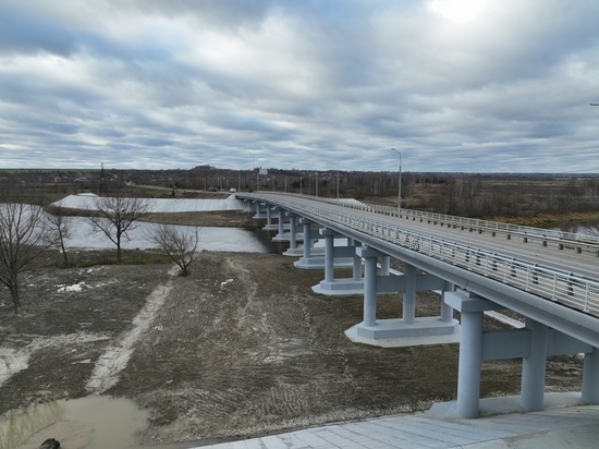 В Калужской области ввели в эксплуатацию мост через Жиздру