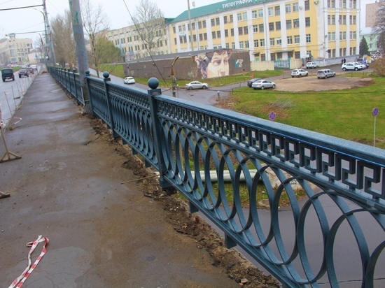 Мэр Орла назвал дату полной замены ограждений на Тургеневском мосту