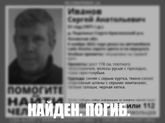 Уехавший на машине и пропавший стружанин найден мертвым