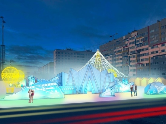 В Новом Уренгое ледовый городок будет мини-копией нового терминала аэропорта