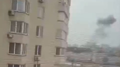 Появилось видео последствий взрыва в Киеве: кадры очевидца