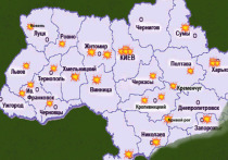 В интернете появилась карта нанесенных российскими войсками ракетных ударов по территории Украины