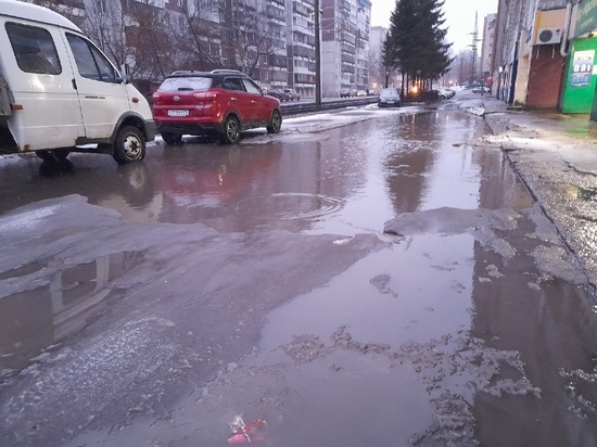 Лужи и грязь на дорогах Томска: день третий