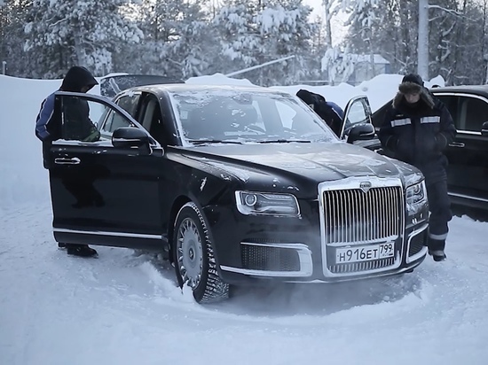 Президентские лимузины испытали на прочность в условиях экстремальных морозов Ноябрьска