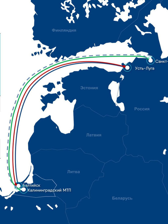 Объем морских перевозок в Калининграде за год вырос на 85%