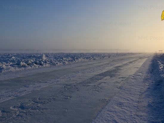 Первую ледовую переправу через реку Лену в Якутии откроют до 10 декабря