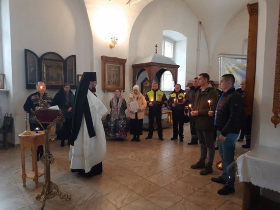 Автоинспекторы в Клину помолились о всех жертвах ДТП