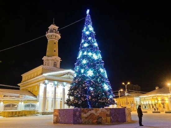 Новогодние елки в Костроме украсят на полмиллиона рублей