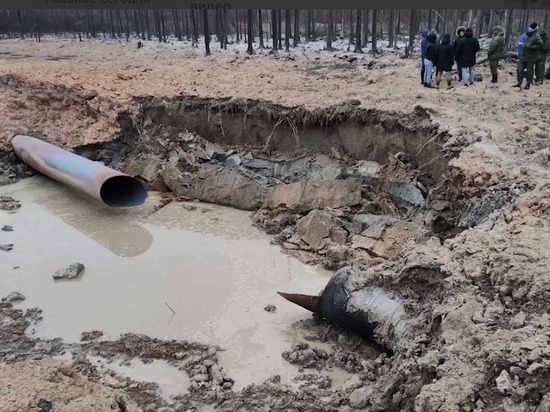 СК показал кадры с места взрыва на газопроводе во Всеволожском районе