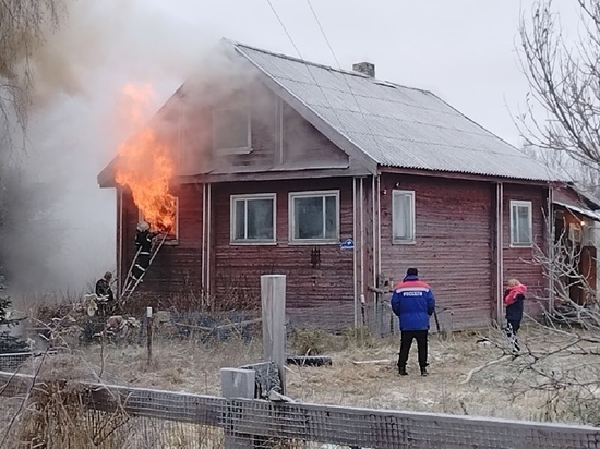 В деревне Карелии при пожаре произошла трагедия