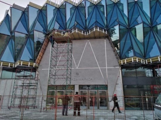 На площади Маркса в Новосибирске появился новый вход в метро