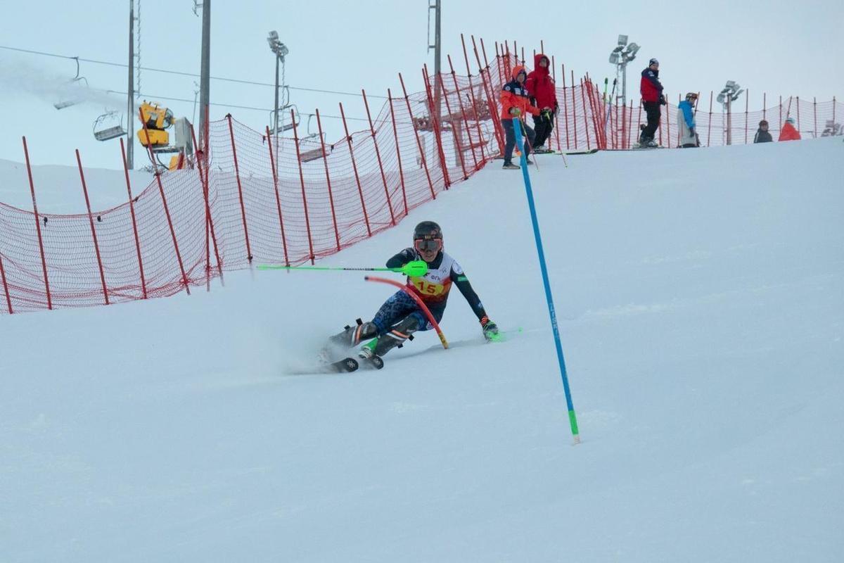 Sakhalinets took third place at the first stage of the Russian Cup in Alpine skiing