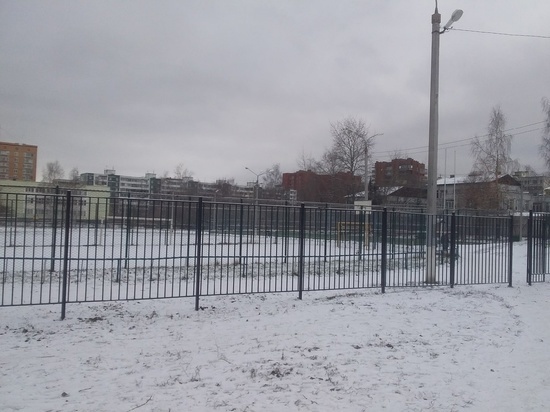 Дмитровчане раскритиковали двойной забор возле школьного стадиона