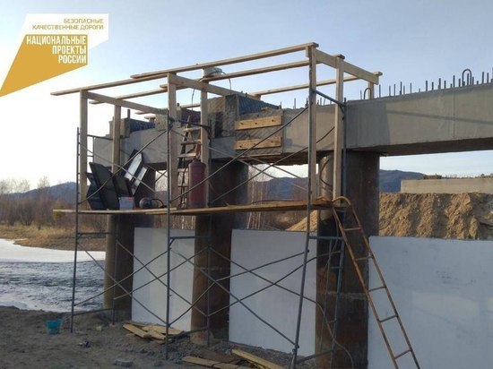 Строительство моста в Бурятии идет с опережением графика