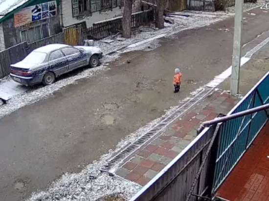 В Новосибирске появилось видео побега 2-летнего мальчика из детсада