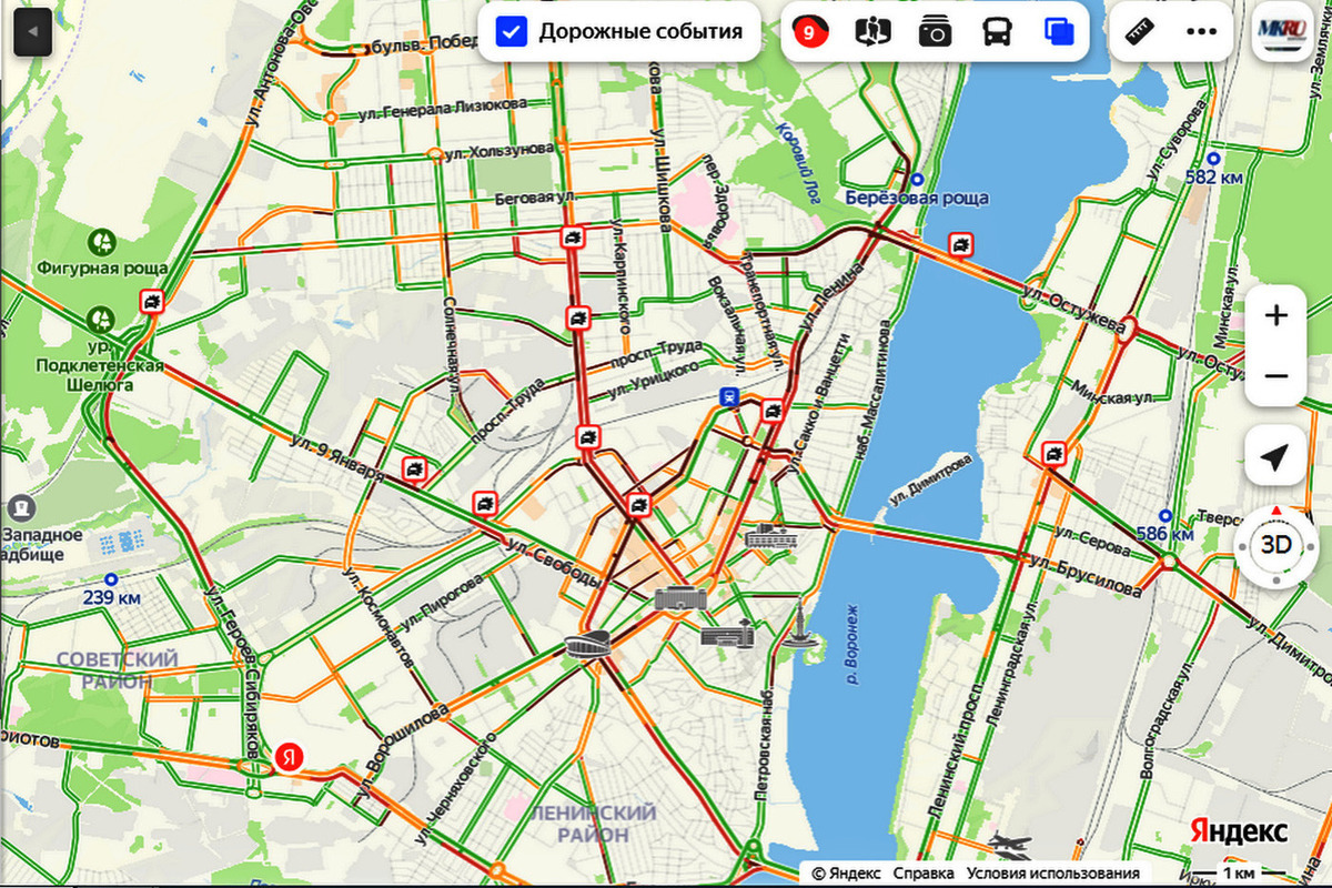 Пробки в воронеже сейчас показать на карте. Карта пробок Воронеж. Пробки Воронеж. Пробки 9 баллов.