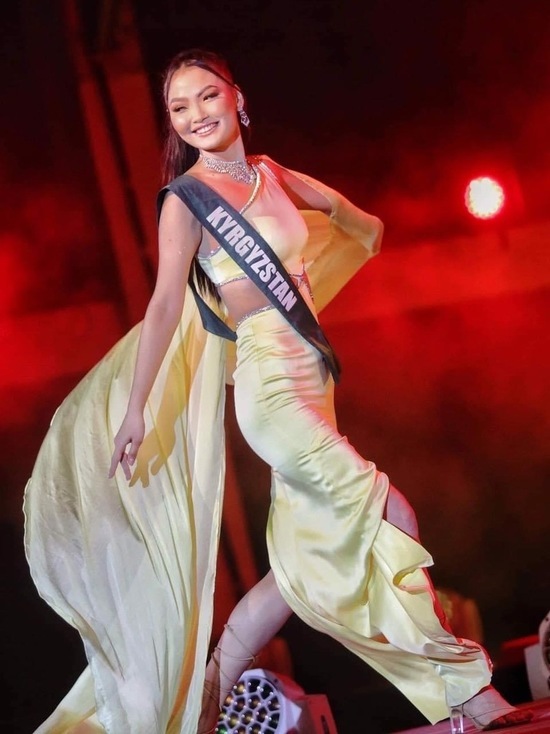 Красавица из Кыргызстана выиграла промежуточный конкурс на «Мисс Земля»