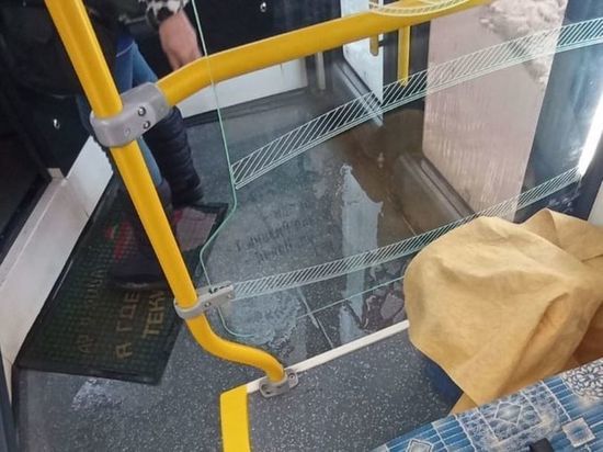 Новый троллейбус «Адмирал» затопило водой на улицах Рязани