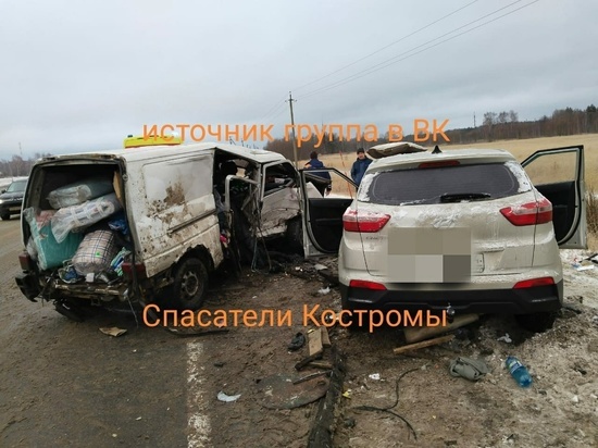 В ДТП на трассе Кострома-Волгореченск пострадали три человека