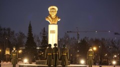 Торжественное открытие стелы "Город трудовой доблести" в Кемерове 