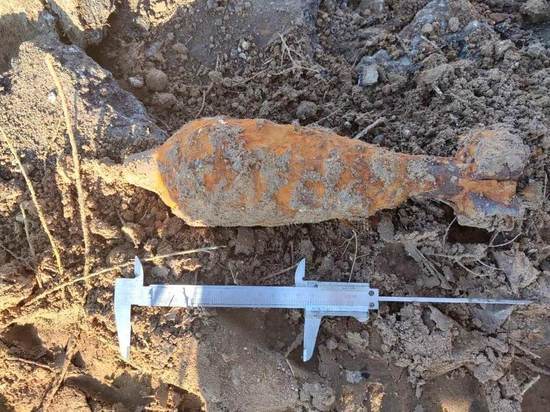 В Астраханской области нашли 82-мм минометную мину времен Великой Отечественной войны