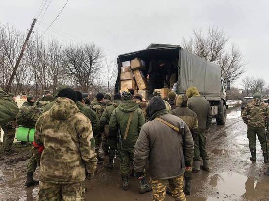 Мобилизованным курянам доставили гуманитарную помощь в Луганскую область