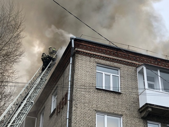Двух детей спасли пожарные из горевшего дома на Вершинина в Томске