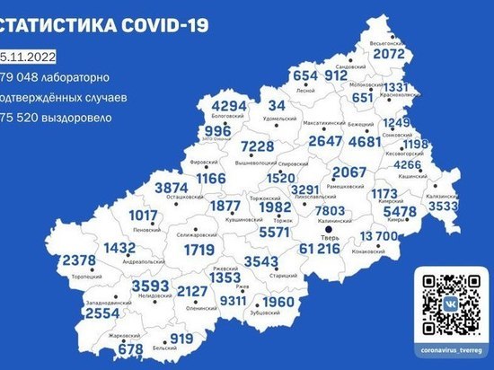 Где нашли новых зараженных коронавирусом в Тверской области