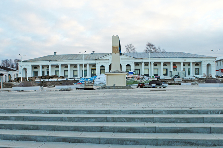 В костромском Галиче реконструированную Центральную площадь откроют в конце ноября
