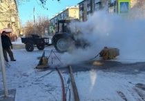 В Барнауле произошла авария на теплосети. 
