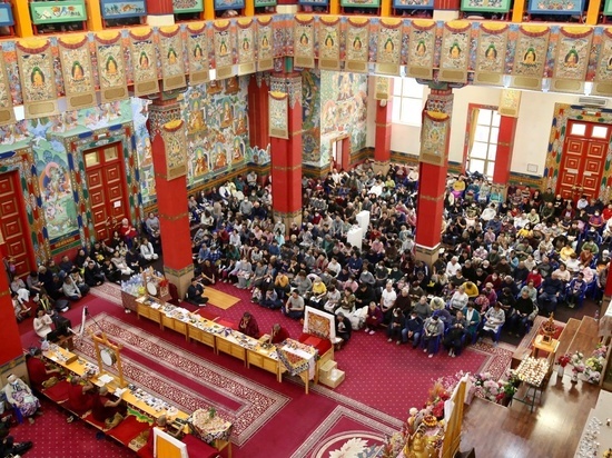 В Центральном хуруле Калмыкии прошел первый в этом году ритуал продления жизни