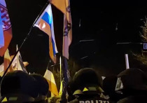 Столкновениями с полицией закончился антиамериканский митинг в Лейпциге