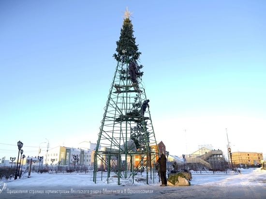 В Ямальском районе все поселки к Новому году украсят елками и ледовыми фигурами