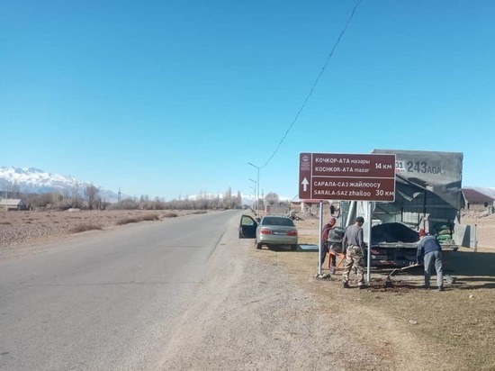 В Нарынской области появились новые дорожные указатели для туристов