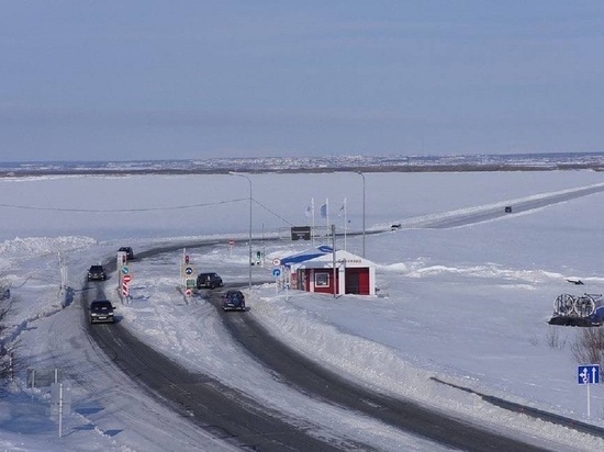 На ледовой переправе Салехард — Лабытнанги открыли третью полосу для авто и повысили грузоподъемность