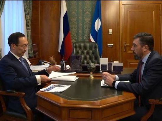 Айсен Николаев и Роман Щегельняк обсудили реализацию указа о развитии Нерюнгринского района