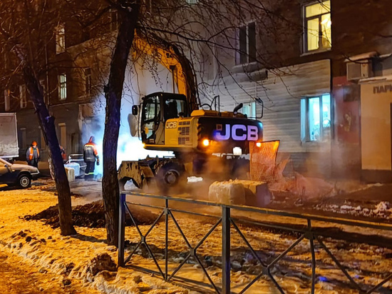 Еще одна коммунальная авария случилась на месте ремонта теплотрассы в Новосибирске
