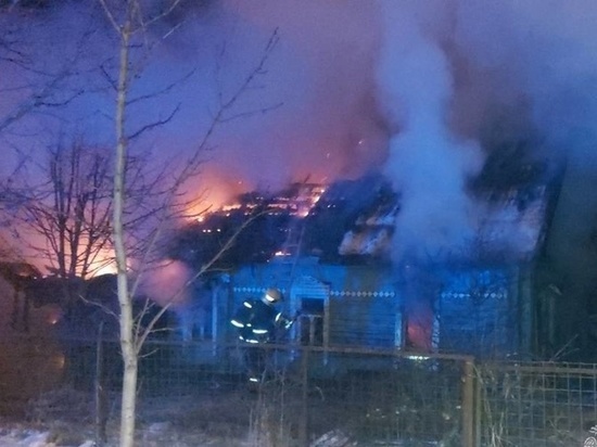 При пожаре в жилом доме пострадал брянец