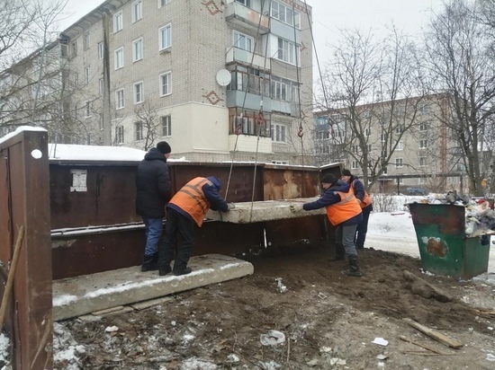 В Кинешме приводят  в порядок контейнерные площадки