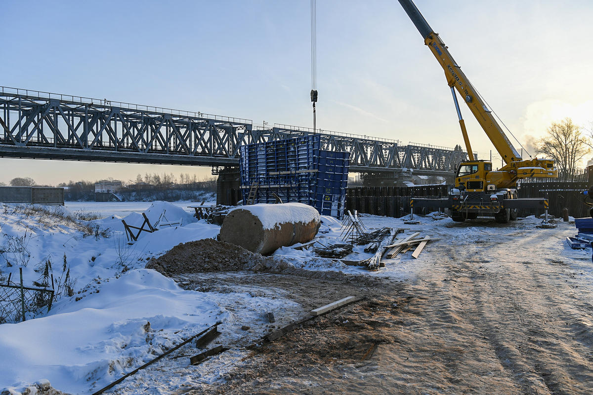 строительство западного моста в твери