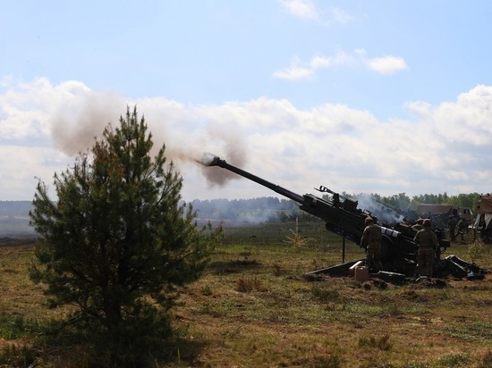 Министерство обороны РФ в сводке в своем официальном телеграм-канале заявило, что российские военные поразили в Харьковской области взвод американских артиллерийских систем M777, которые использовали подразделения ВСУ
